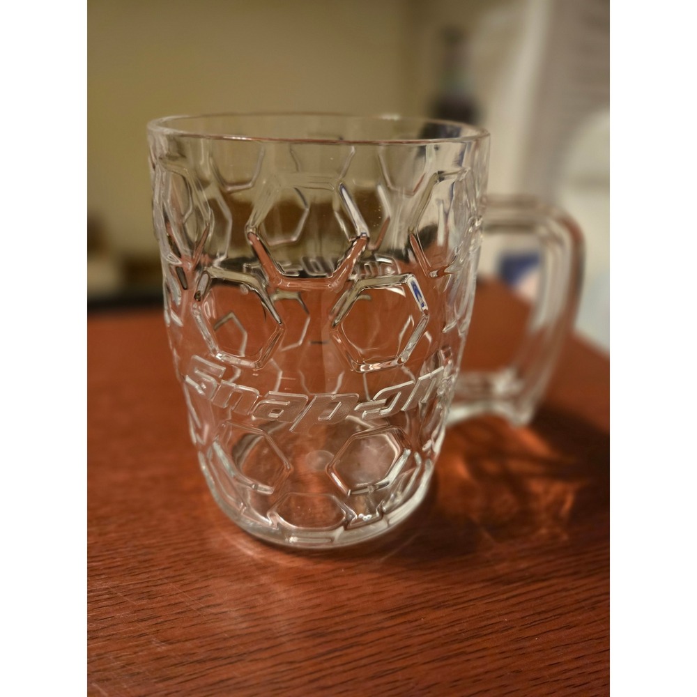 Snap-on Tools Acrylic Plastic Mug Hexagon Honeycomb Embossed‎ Logo Beer Stein